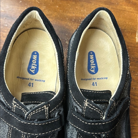 Wolky Black and Gray Men's Sneakers - Picture 2 of 4